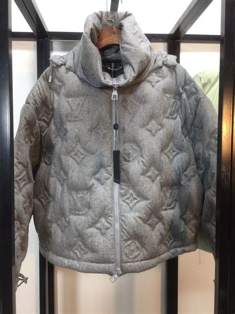 grey louis vuitton coat|louis vuitton winter coat.